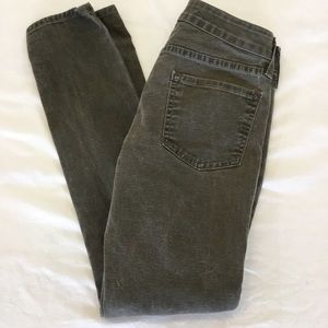 Vince skinny ankle jeans olive